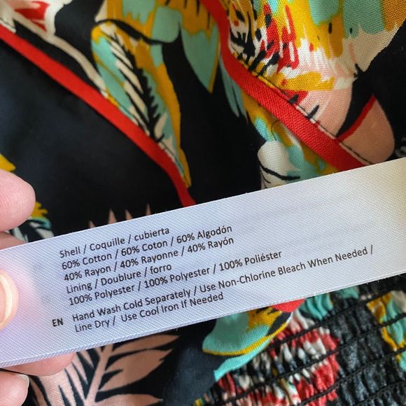 B•O•G Collective Tropical Print Two Piece Wrap Skirt Set | Size Small - Picture 12 of 16